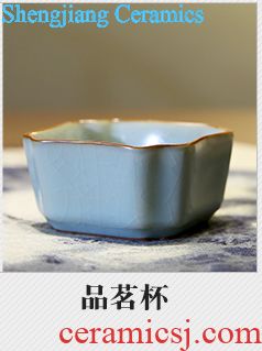 Three frequently hall your kiln cups Jingdezhen S44025 kung fu tea master cup single cup sample tea cup of black tea cup