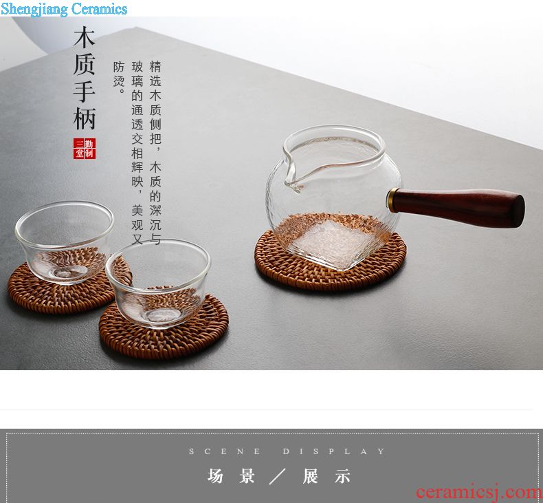 Three frequently cup saucer dish Jingdezhen ceramic cup mat tea ceremony parts S04012 high-white porcelain teacup