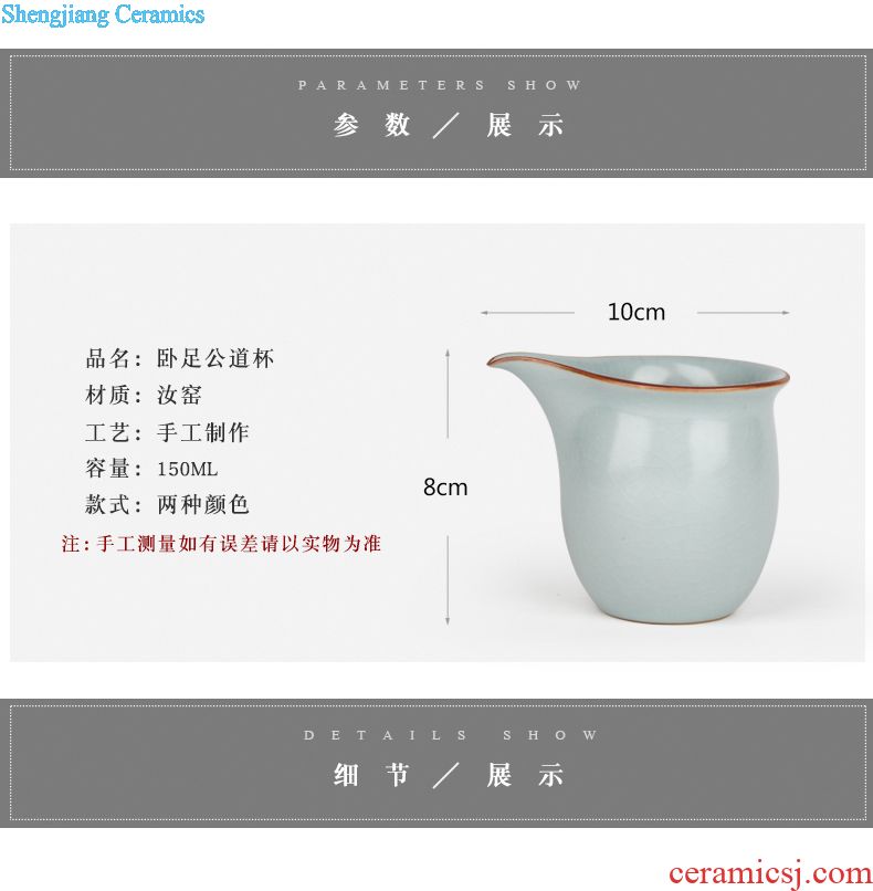 The three frequently tureen ceramic cups tea bowl of jingdezhen tea service hand-painted pastel three cups of large-sized S12009
