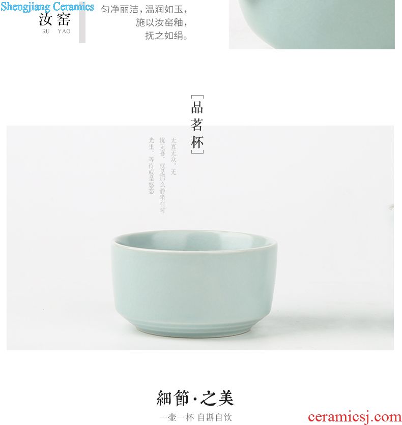 Three regular class six degrees of cup small ceramic cups hand-painted personal sample tea cup double S42107 kung fu tea master cup