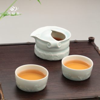 The three attendance hall jingdezhen ceramic filter filter) tea kung fu tea tea tea accessories S01009