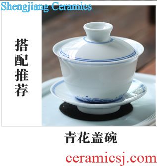 The three frequently Coarse pottery tea pot small retro seal pot jingdezhen domestic tea storage POTS S51085