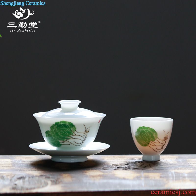 Three frequently hall your kiln cups Sample tea cup personal jingdezhen ceramics slicing can raise master cup single cup S44008