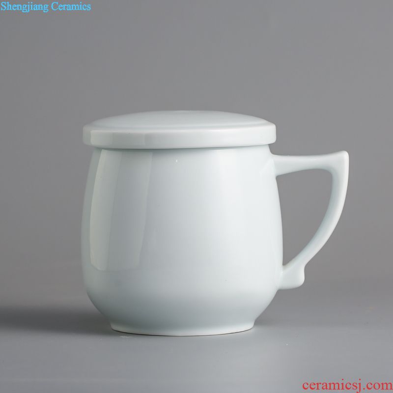 The three regular crack cup a pot of two cup Jingdezhen one person a cup of tea set household travel tea set