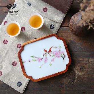 Three frequently masters cup Small cups of jingdezhen ceramic tea set kung fu all sectors to gain sample tea cup white porcelain cups