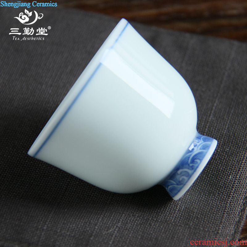 The three frequently your kiln jingdezhen ceramic sample tea cup open piece of kung fu tea cups S44003 masters cup single cup