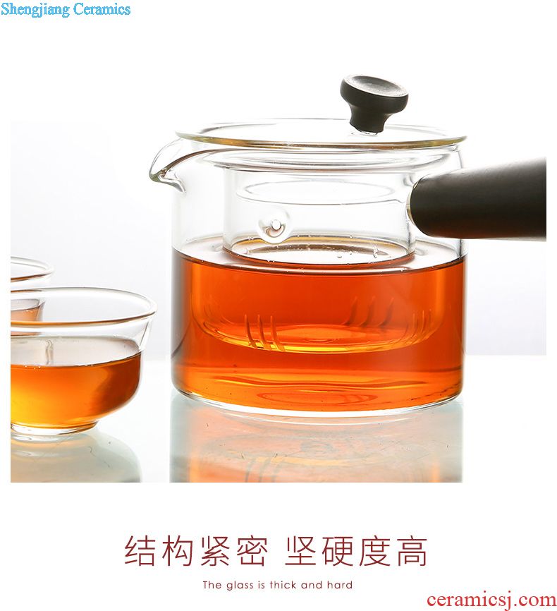 Three frequently hall master hand lettering white jade porcelain teapot jingdezhen kung fu tea teapot single little teapot