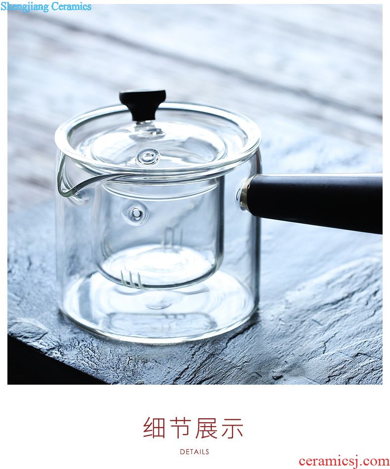 Three frequently hall master hand lettering white jade porcelain teapot jingdezhen kung fu tea teapot single little teapot