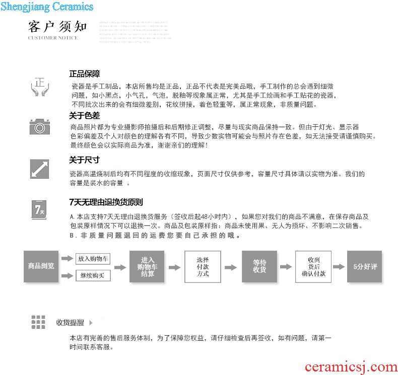 Jingdezhen ceramic barrel ricer box m altar seal pot 50 kg moisture insect-resistant flour cylinder tank 25 l storage tank