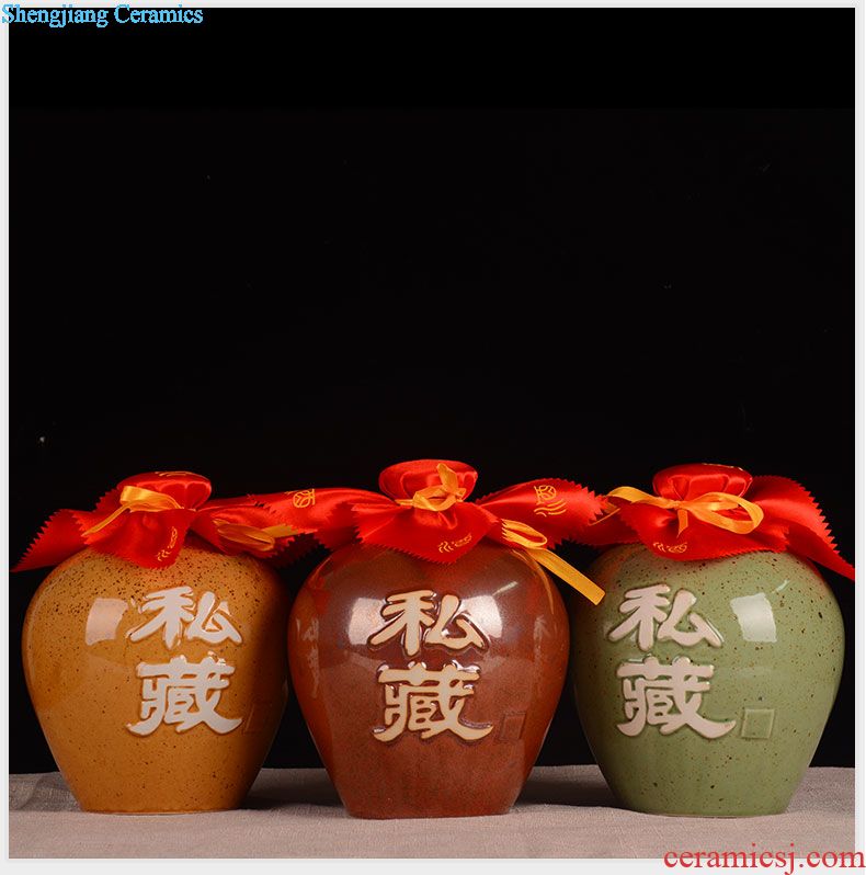 Jar it 50 kg 100 catties of jingdezhen ceramics is increasing in it with leading domestic archaize ceramic seal pot