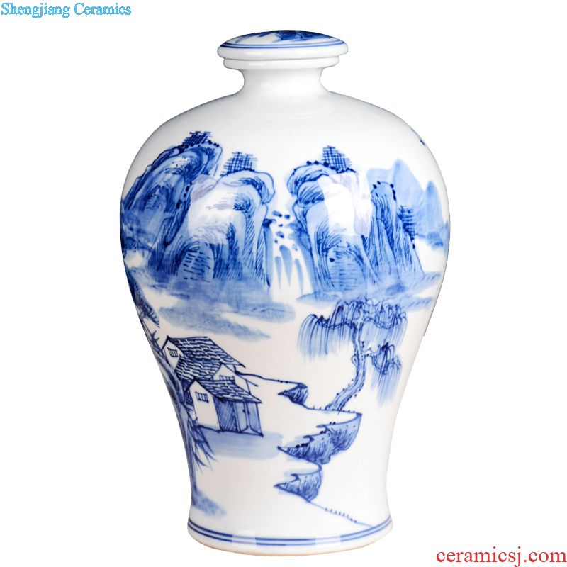 Jingdezhen ceramic hoard jars bottle sealed jar 10 jins 5 jins of 20 jins 30 jins possession of 50 kg jugs