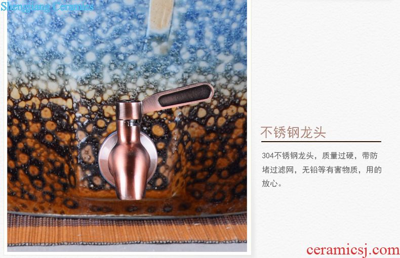 Jingdezhen ceramic barrel ricer box meter box storage insect-resistant moistureproof 5 kg10kg15 jin 20 jins 30 meters places with cover