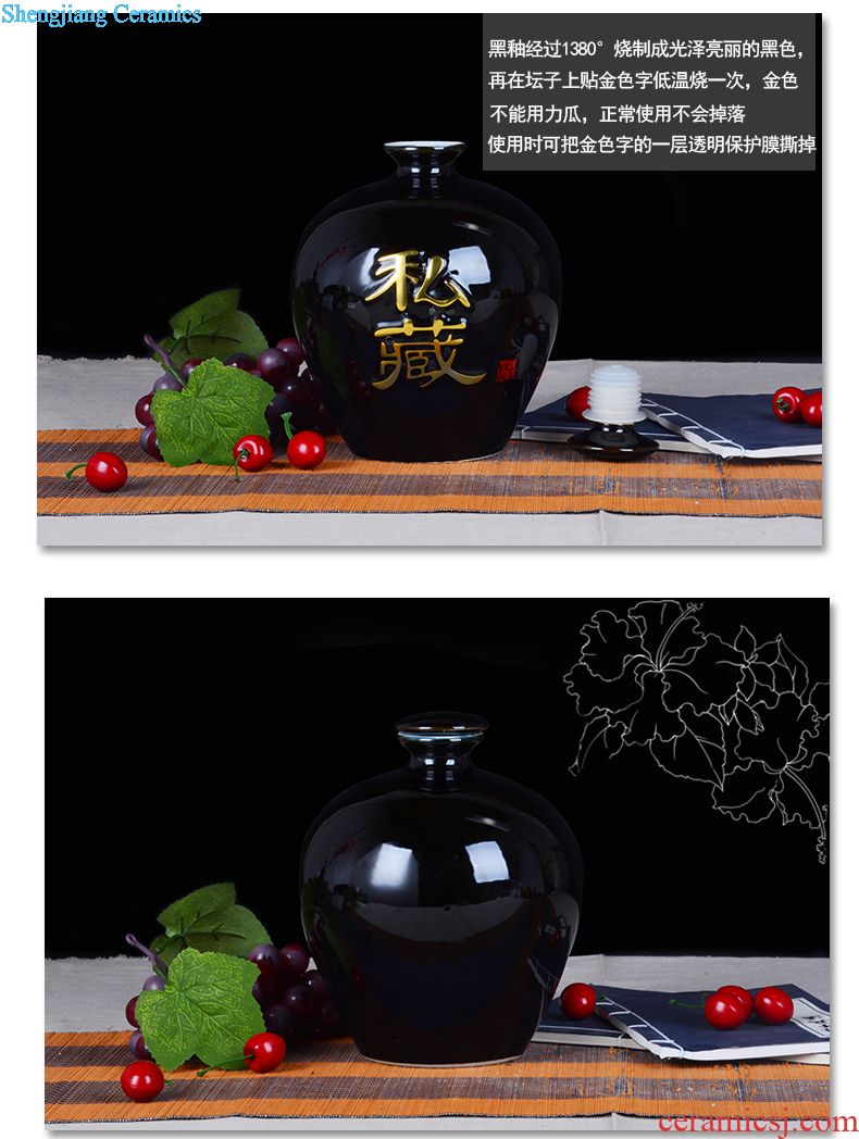 Jingdezhen jars archaize ceramic general tank 10 jins 20 jins 30 leading bubble whose bottle sealed jar