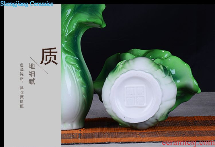 Jingdezhen ceramic ricer box stool barrel food cans 20 jins flour storage cylinder cylinder tank pickle jar