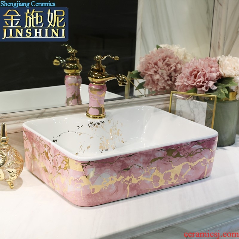 Jingdezhen blue and white porcelain household art stage basin of Chinese style ceramic sinks to restore ancient ways small oval sink