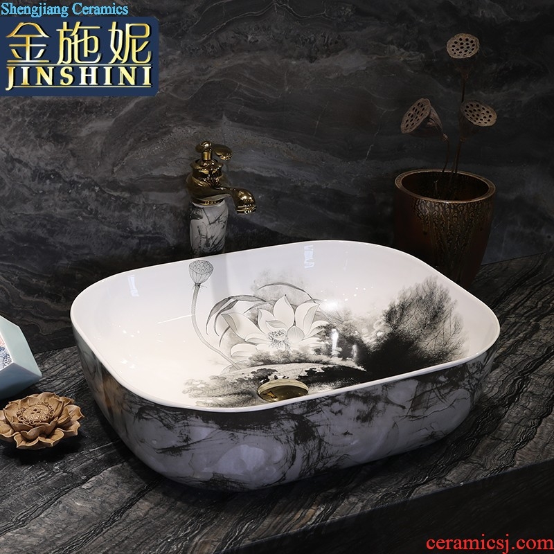 Ceramic art basin lavatory plate oval sink to wash your hands of household contracted the stage basin sink basin