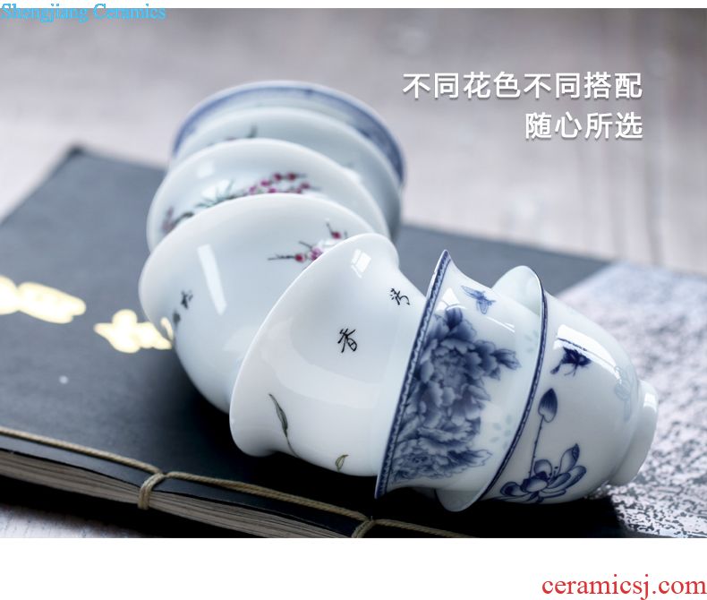 Drink to round celadon water tea tray dry plate tea sea ceramic pot of tea sets of kung fu tea tray