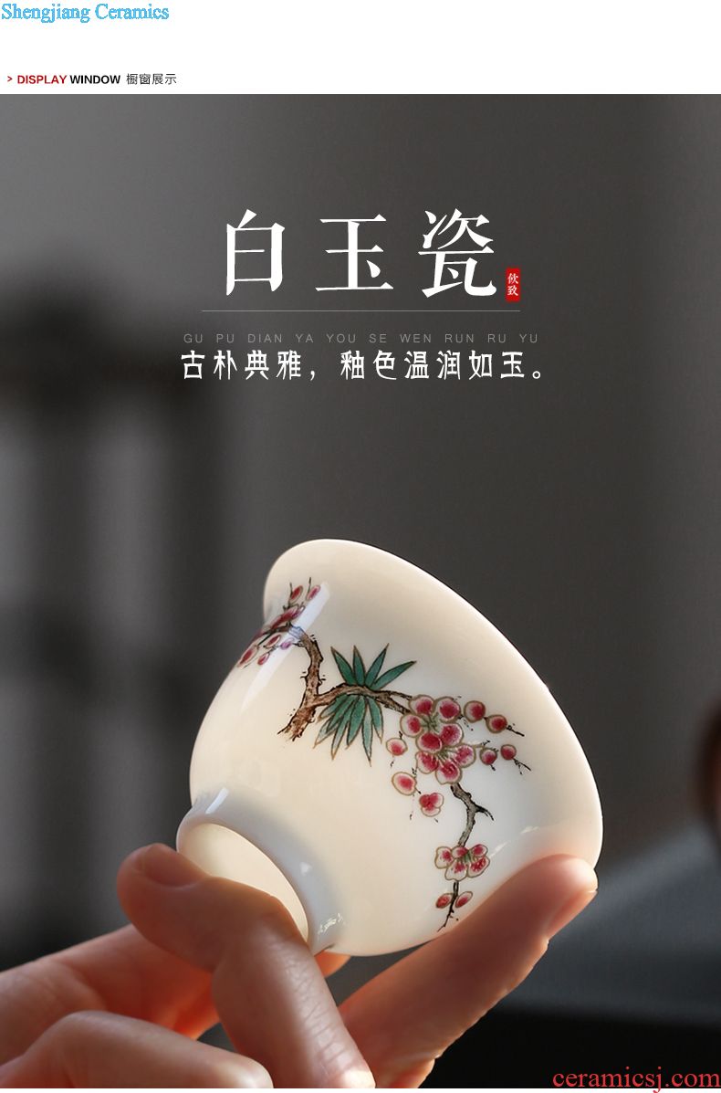 Drink to round celadon water tea tray dry plate tea sea ceramic pot of tea sets of kung fu tea tray