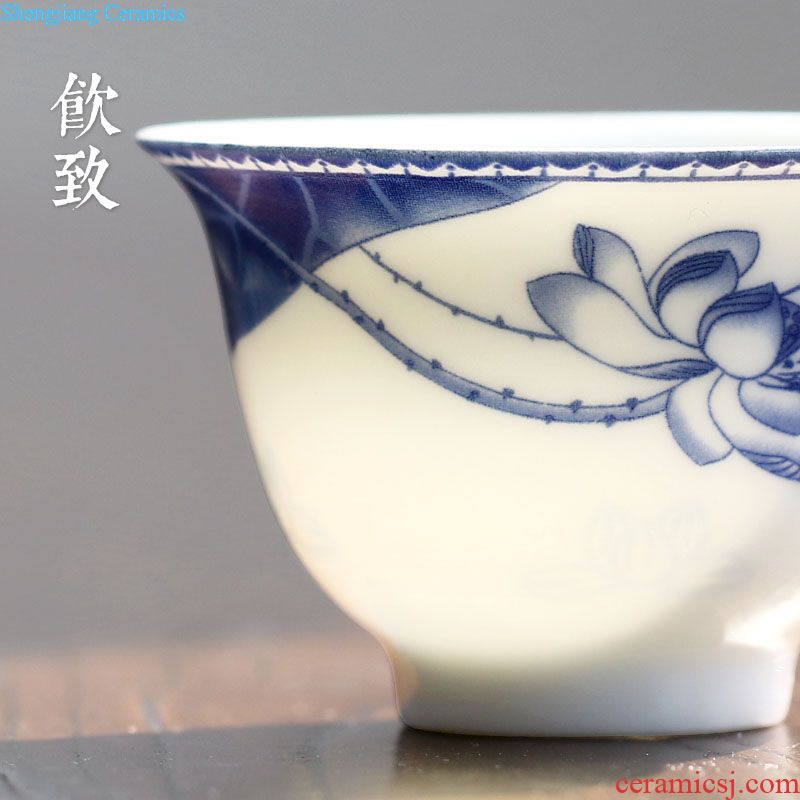 Drink to round celadon water tea tray dry plate tea sea ceramic pot of tea sets of kung fu tea tray