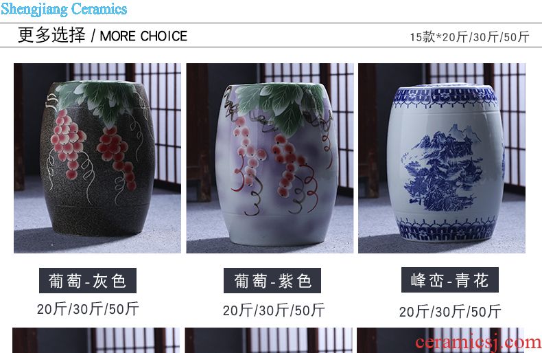 Jingdezhen ceramic porcelain bottle home 1 catty empty wine bottle liquor sealing decoration jars 2/3/5 jin wine