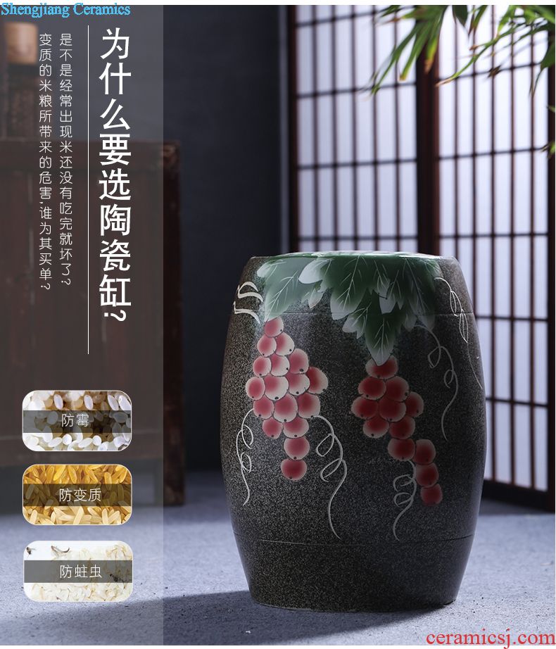 Jingdezhen ceramic porcelain bottle home 1 catty empty wine bottle liquor sealing decoration jars 2/3/5 jin wine