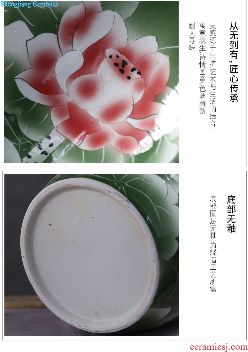 Jingdezhen ceramic porcelain bottle home 1 catty empty wine bottle liquor sealing decoration jars 2/3/5 jin wine