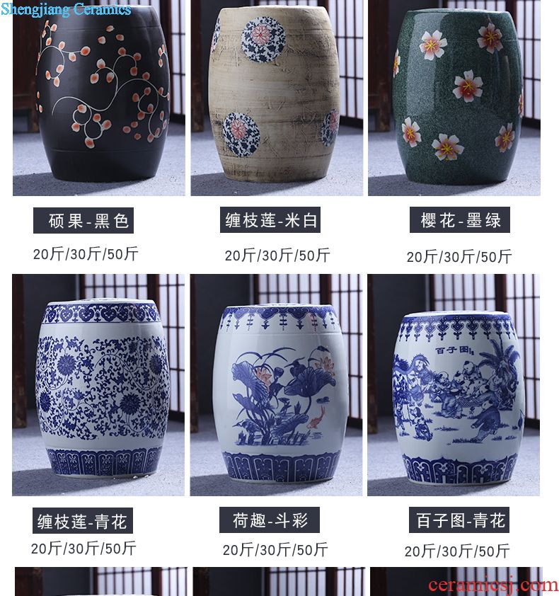 Jingdezhen ceramic porcelain bottle home 1 catty empty wine bottle liquor sealing decoration jars 2/3/5 jin wine