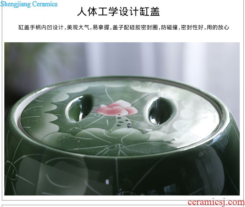 Jingdezhen ceramic porcelain bottle home 1 catty empty wine bottle liquor sealing decoration jars 2/3/5 jin wine