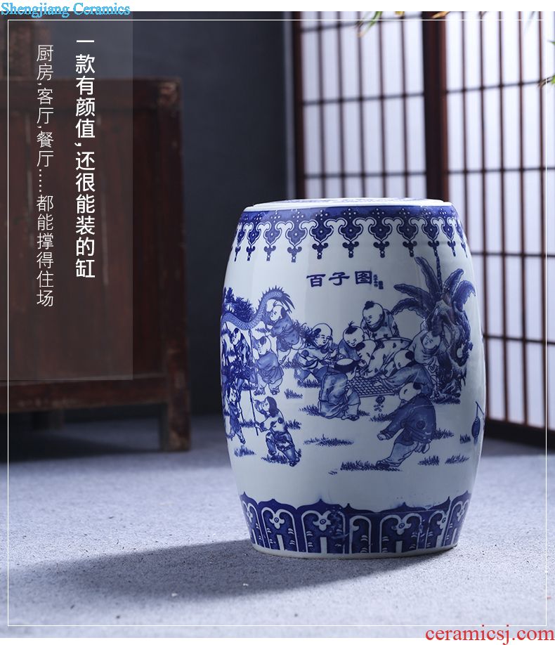 Jingdezhen ceramic porcelain bottle home 1 catty empty wine bottle liquor sealing decoration jars 2/3/5 jin wine