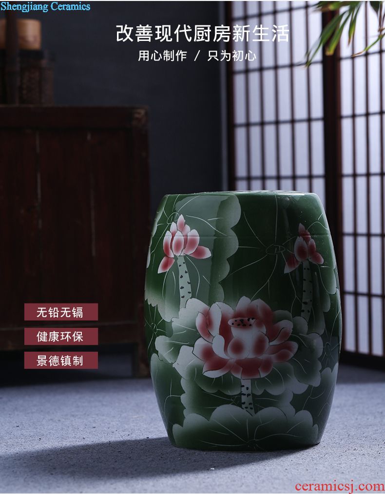 Jingdezhen ceramic porcelain bottle home 1 catty empty wine bottle liquor sealing decoration jars 2/3/5 jin wine