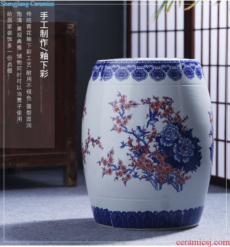 Jingdezhen ceramic porcelain bottle home 1 catty empty wine bottle liquor sealing decoration jars 2/3/5 jin wine