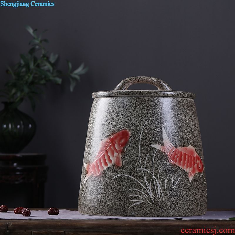 Pickle jar jingdezhen ceramic household small pickled pickles pickles seal storage tank sealing pickle jar