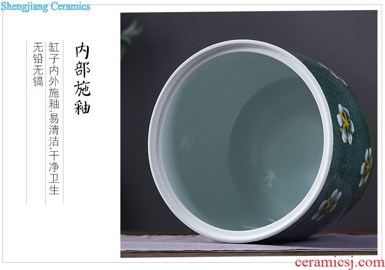 Pickle jar jingdezhen ceramic household small pickled pickles pickles seal storage tank sealing pickle jar