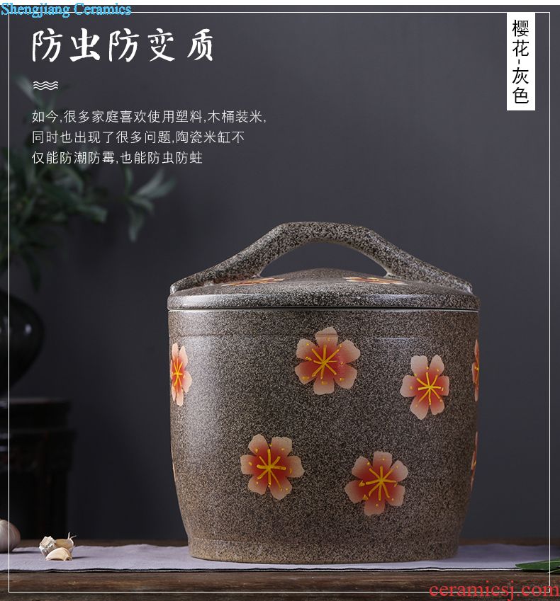 Pickle jar jingdezhen ceramic household small pickled pickles pickles seal storage tank sealing pickle jar