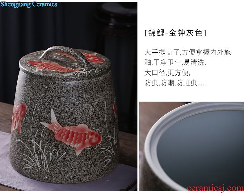 Pickle jar jingdezhen ceramic household small pickled pickles pickles seal storage tank sealing pickle jar