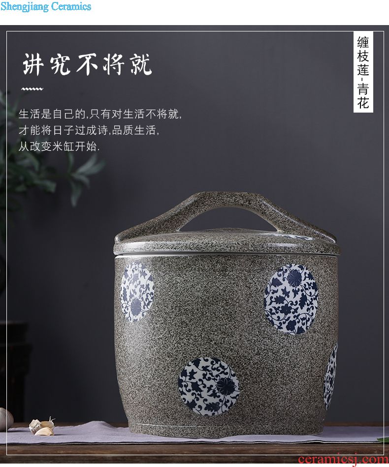 Pickle jar jingdezhen ceramic household small pickled pickles pickles seal storage tank sealing pickle jar