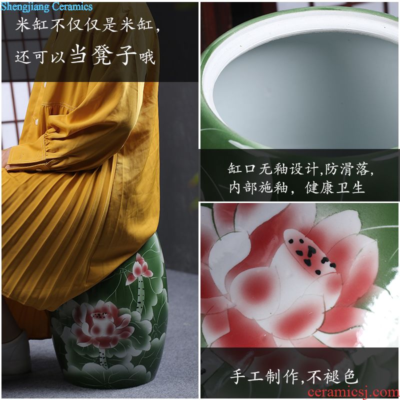 Jingdezhen ceramic porcelain bottle home 1 catty empty wine bottle liquor sealing decoration jars 2/3/5 jin wine