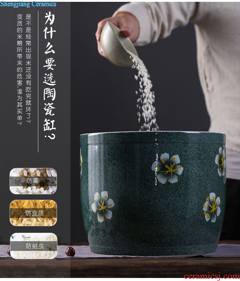 Pickle jar jingdezhen ceramic household small pickled pickles pickles seal storage tank sealing pickle jar