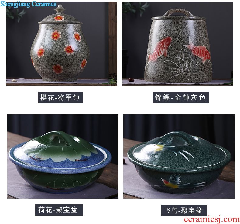 Pickle jar jingdezhen ceramic household small pickled pickles pickles seal storage tank sealing pickle jar