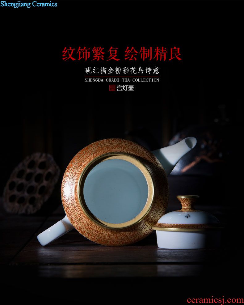 The big buy blue and white bamboo GaiWanCha hand-painted ceramic cover lid all hand jingdezhen kung fu tea accessories