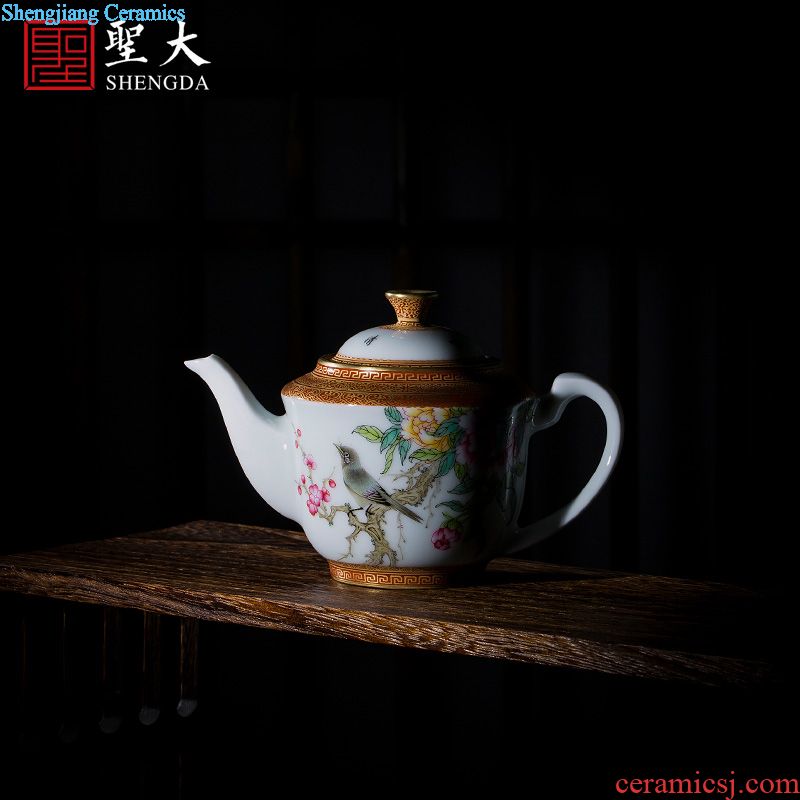 The big buy blue and white bamboo GaiWanCha hand-painted ceramic cover lid all hand jingdezhen kung fu tea accessories