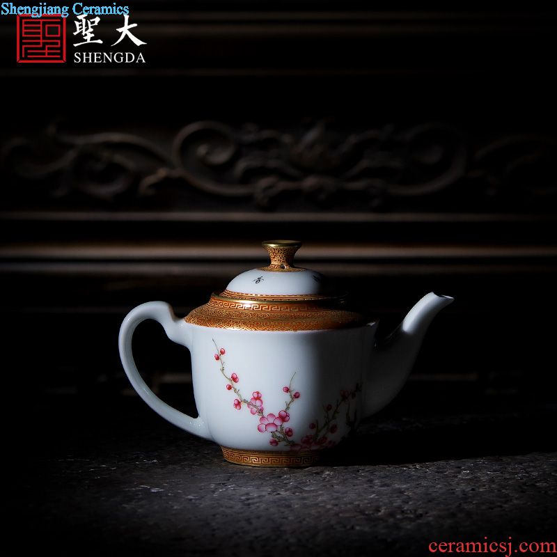 The big buy blue and white bamboo GaiWanCha hand-painted ceramic cover lid all hand jingdezhen kung fu tea accessories