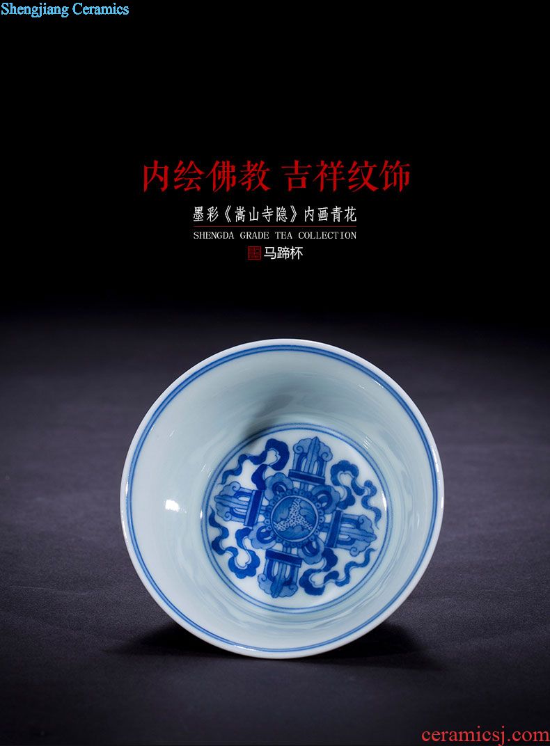 Santa hand-painted porcelain ceramic building water water, after the prosperous life of tested built water all jingdezhen tea accessories wash by hand