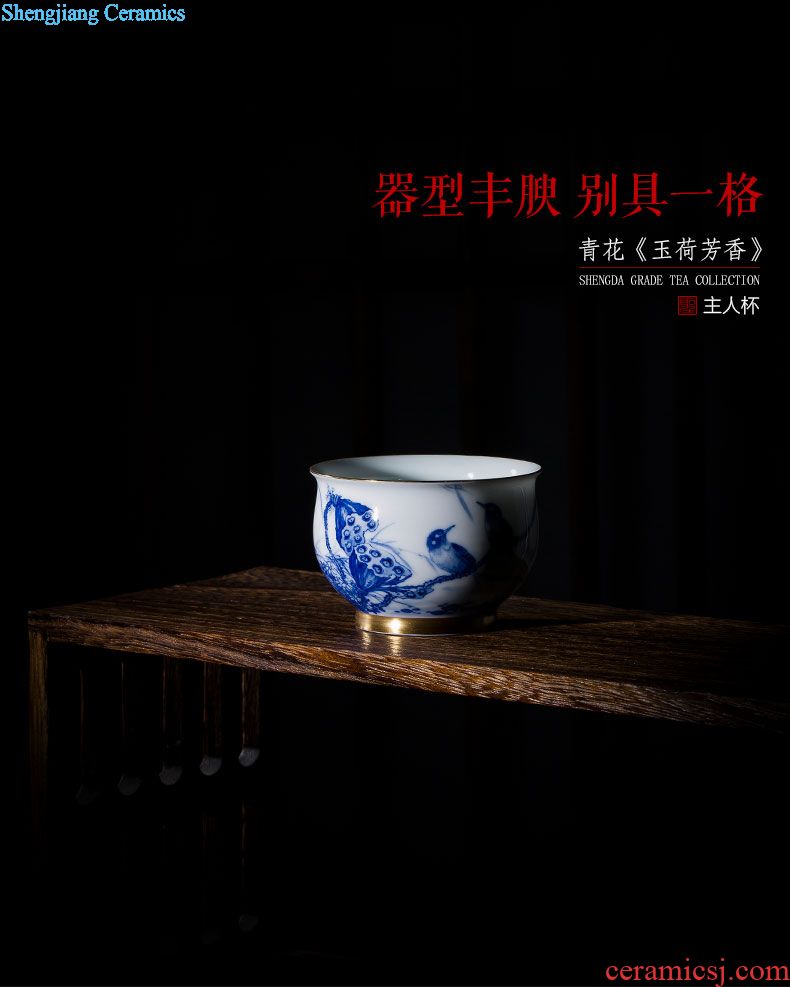 St large ceramic three tureen pastel cups water lines without Joe tureen tea bowl full manual of jingdezhen tea service