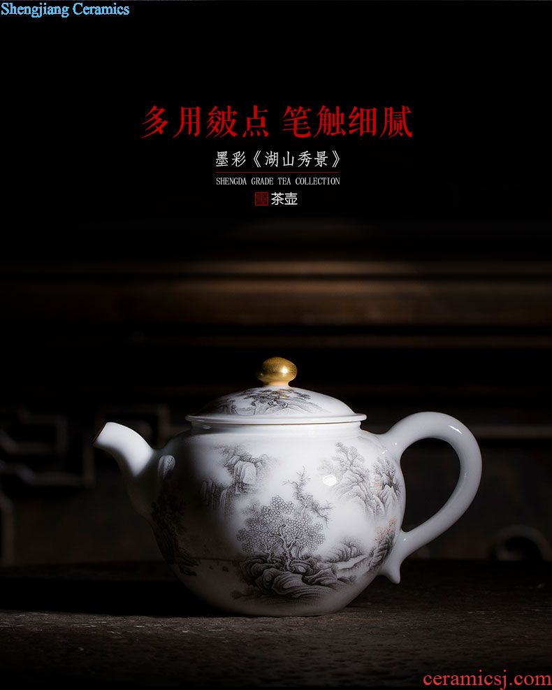 Santa teacups hand-painted ceramic kung fu imitation corn poppy enamel acknowledged the bowl of jingdezhen tea service