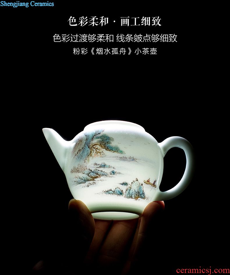Holy big laughs a ceramic tea pot hand-painted colors - tank receives all hand jingdezhen tea service