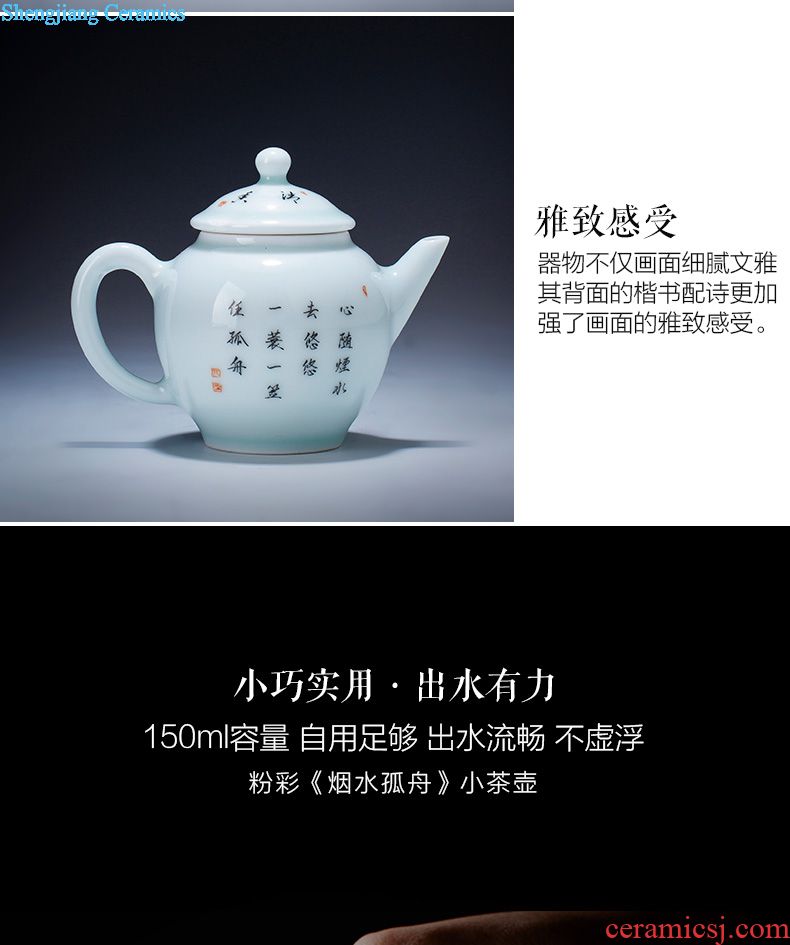 Holy big ceramic fair mug hand-painted imitation Ming blue and white Sanskrit mitral tea sea hand points of jingdezhen tea service