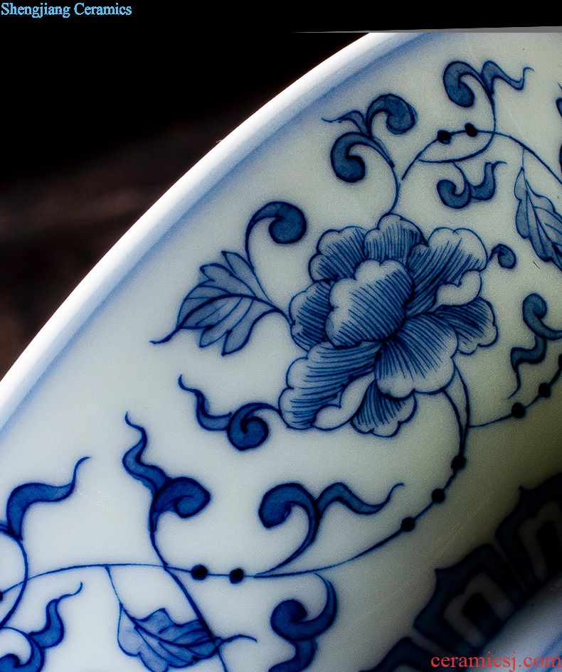 Santa teacups hand-painted ceramic kungfu pastel Jiang Shanke - lie fa cup master cup sample tea cup of jingdezhen tea service