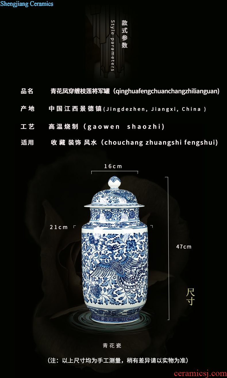 Jingdezhen ceramic canned pea green glaze butterfly general act the role ofing is tasted furnishing articles new Chinese style household porcelain decoration in the sitting room