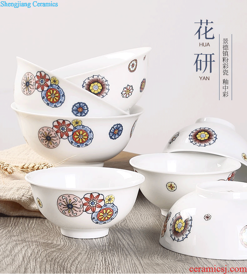 Phnom penh ceramic creative household food dish contracted plate bone plate fish dish side dish bowl dish suits shu leaves